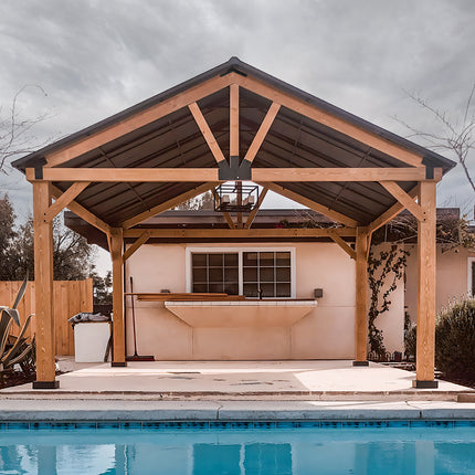 Cedar Wood Gazebo 13 x 15 ft.