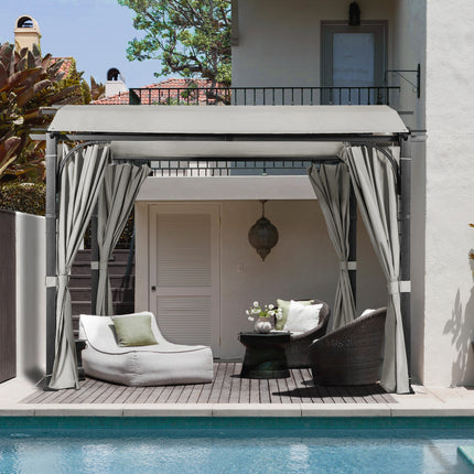 Outdoor Pergola with Sidewalls