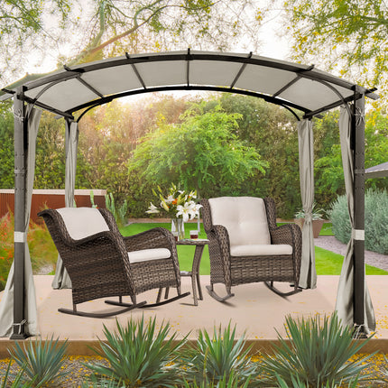 Outdoor Pergola with Sidewalls