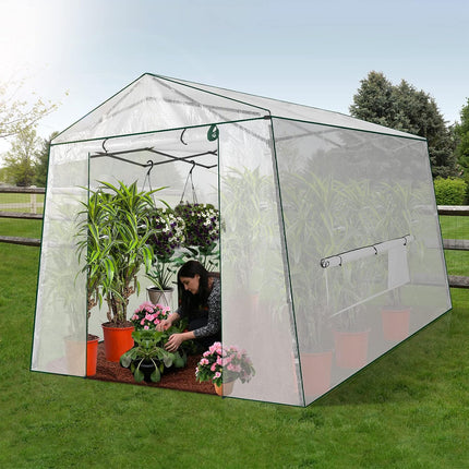 8.5 Ft x 7 Ft Pop-up Outdoor Green House Plant Gardening Canopy