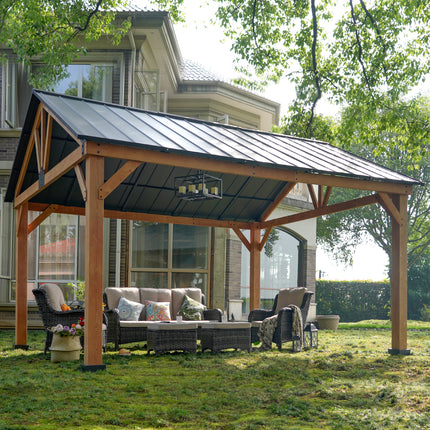 Cedar Wood Gazebo 13 x 15 ft.