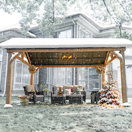 Cedar Wood Gazebo 13 x 15 ft.