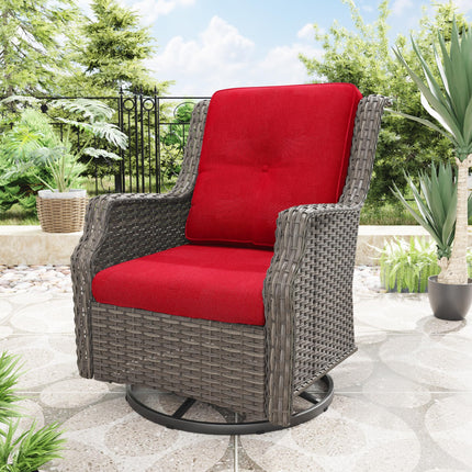 Outdoor Swivel Rocker Patio Chair - 360 Degree Patio Swivel Glider Chair