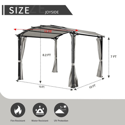 Outdoor Pergola with Sidewalls