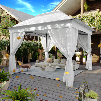 Gardenbee 11'x11' Pop Up Gazebo for Patios Gazebo Canopy Tent