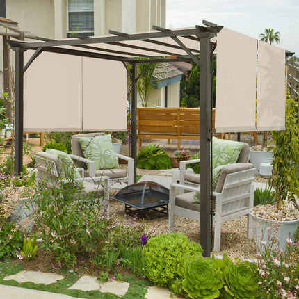 Outdoor Retractable Pergola Canopy