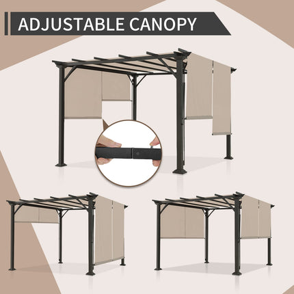 Outdoor Retractable Pergola Canopy