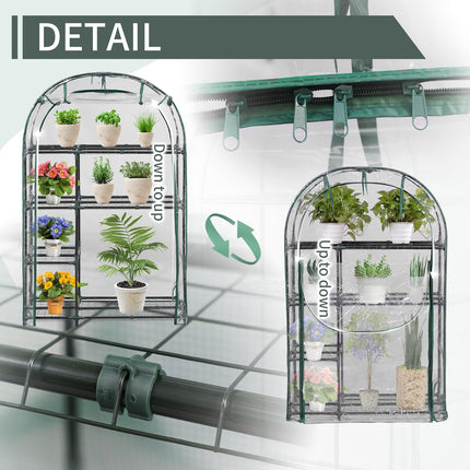 Mini Greenhouse 62" x 39" x 17" for Indoor Outdoor