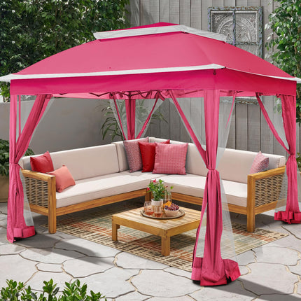 Gardenbee 11'x11' Pop Up Gazebo for Patios Gazebo Canopy Tent