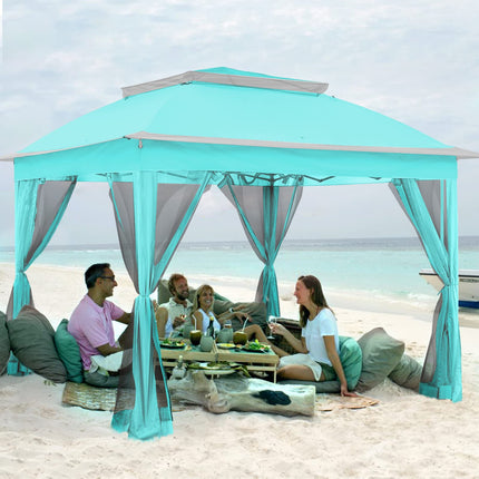 Gardenbee 11'x11' Pop Up Gazebo for Patios Gazebo Canopy Tent