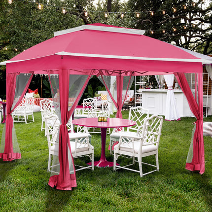 Gardenbee 11'x11' Pop Up Gazebo for Patios Gazebo Canopy Tent