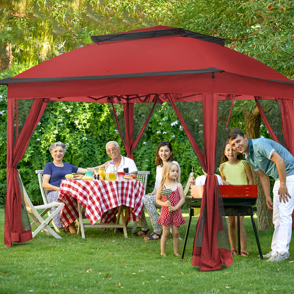 Gardenbee 11'x11' Pop Up Gazebo for Patios Gazebo Canopy Tent