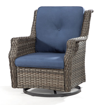 Outdoor Swivel Rocker Patio Chair - 360 Degree Patio Swivel Glider Chair